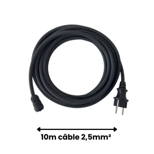 APsystems – Cordon AC 10m pour micro-onduleur EZ1 – 2.5mm2