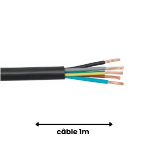 Câble 5G2.5 H07RNF Souple - 1M