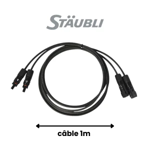 STÄUBLI - Rallonge MC4 Stäubli 1m compatible APS