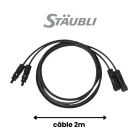 STÄUBLI - Rallonge MC4 Stäubli 2m compatible APS