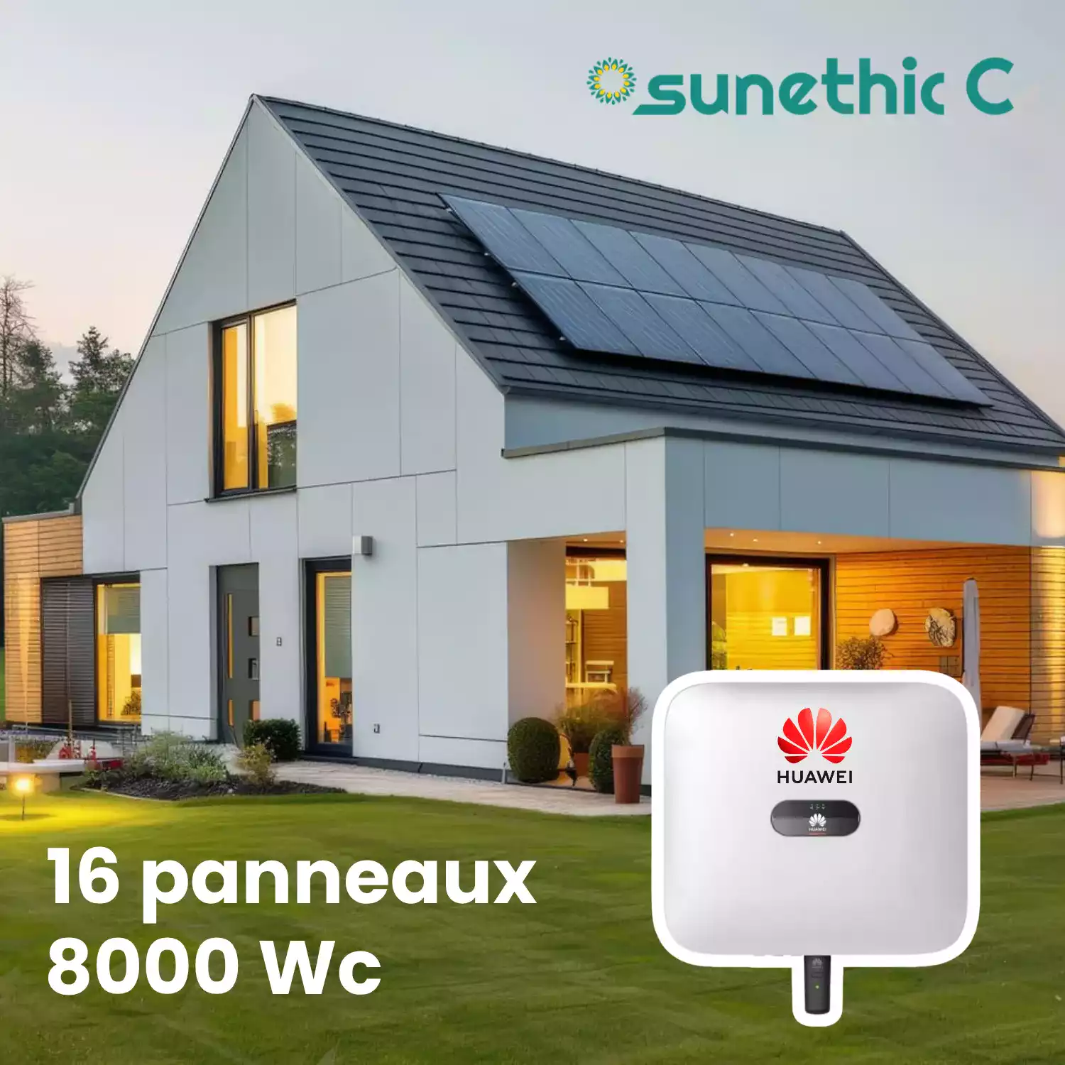 SUNETHIC Installation solaire 8kWc - Huawei - C8000