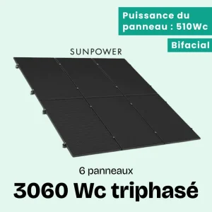 Kit solaire 3060Wc E3060 Triphasé - SUNPOWER