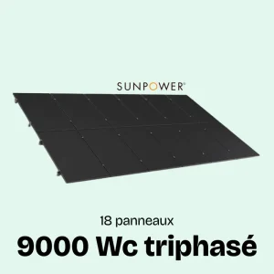 SUNETHIC Kit solaire 9 kWc E9000 Triphasé Sunpower