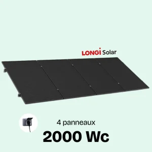 kit solaire 2000wc avec panneau solaire longi solar