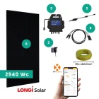 Kit solaire Plug and Play 2940 Wc E2940 - LONGI SOLAR