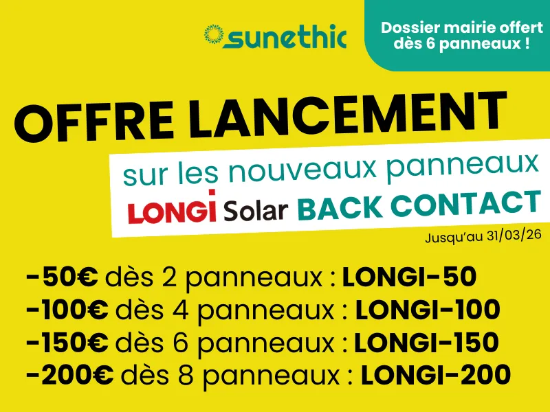 pop up offre de lancement LONGI