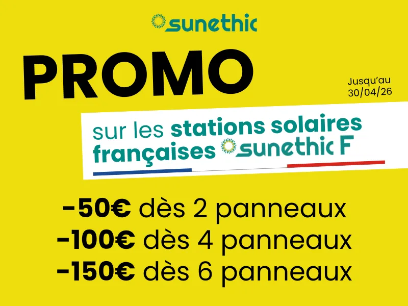 Pop up promo stations solaires