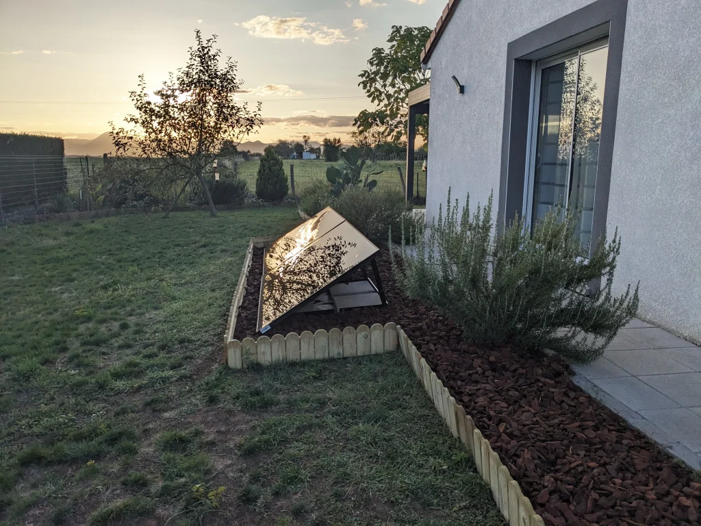 panneau solaire au sol panneau solaire dans un jardin au sol