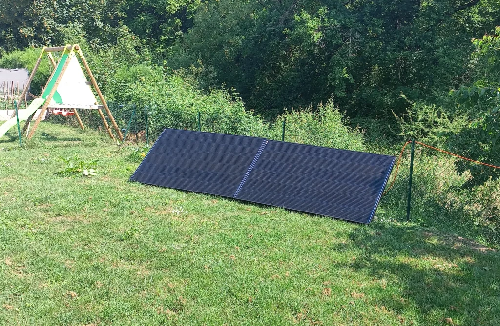 panneau solaire plug and play panneau solaire sur support inclinable