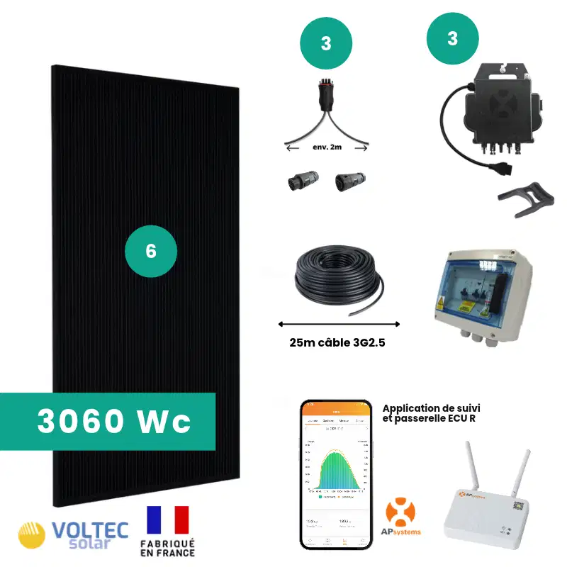 T3060 kit solaire toiture